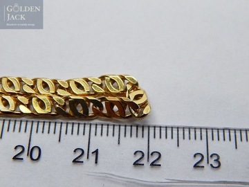 Złoty łańcuszek ciekawy splot złoto pr. 333 długość 44 cm waga 14,81 g