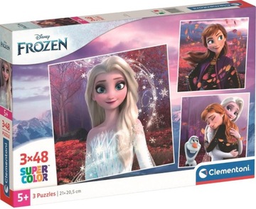 Clementoni puzzle Kraina Lodu 2 Frozen 3x 48 elementów
