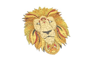 Puzzle Drewniane Premium EKO Układanka Lew A4
