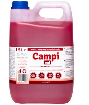 PŁYN DO TOALET TURYSTYCZNYCH CAMPI RED 5L KAMPER