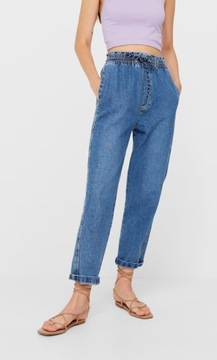 STRADIVARIUS_SPODNIE JEANSOWE JOGGER 4897554