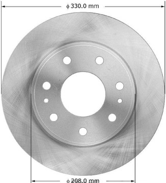 TARCZA HAMULCOWA PRZÓD FORD F-150 - 2009