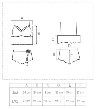 Czarny komplet bielizny koronka stanik majtki L/XL