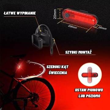 Комплект велосипедных фонарей передний и задний фонарик 1800 лм POWERBANK 4400 мАч BIKE