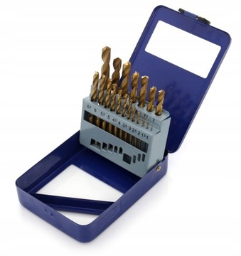 СВЕРЛА ПО МЕТАЛЛУ СВЕРЛА 1,0-10 мм НАБОР 19 шт. ТИТАН