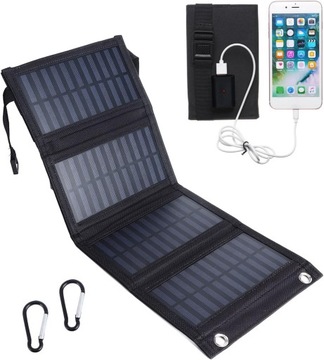 SKŁADANY PANEL SOLARNY AWARYJNY BANK MOCY 20W 5V