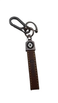 БРЕЛОК ДЛЯ КЛЮЧЕЙ RENAULT КОЖАНЫЙ КОРИЧНЕВЫЙ