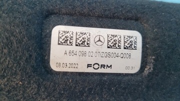 MERCEDES W206 C200 ВОЗДУШНАЯ ТРУБА A6540980207