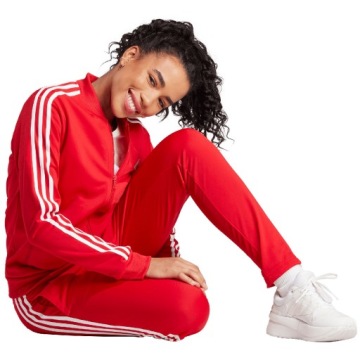 Женский спортивный костюм Adidas Essentials с 3 полосками красный IJ8784 R. XL