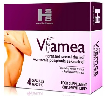 4x VIAMEA KAPSUŁKI SUPLEMENT DIETY DLA KOBIET NA MOCNE LIBIDO