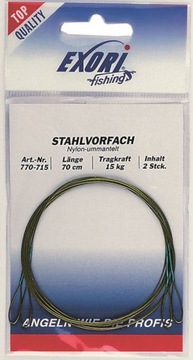2x Przypon stalowy 40cm 9kg