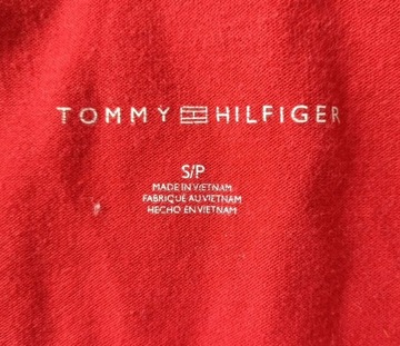 KOSZULKA POLO MĘSKA TOMMY HILFIGER ROZMIAR S CZERWONA