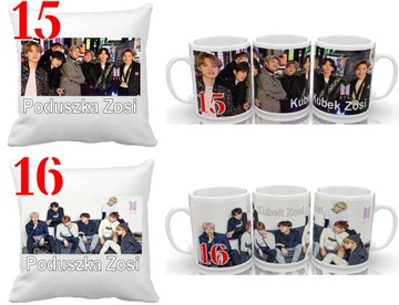 ПОДУШКА BTS BOYS + КРУЖКА + НАБОР ИМЕНИ, МНОГИЕ УЗОРЫ