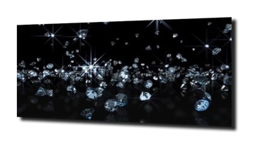 OBRAZ NA SZKLE DIAMENTY BŁYSK 60 120X60