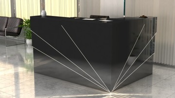 Современная стойка ресепшн R175 180x150см LED