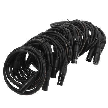 3-PINOWY KABEL SYGNAŁOWY DMX XLR MĘSKI NA ŻEŃSKI