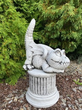 Садовые бетонные фигурки Бетонные садовые украшения дракона Фигурка дракона