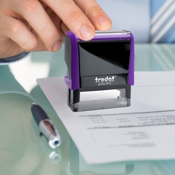 TRODAT 4912 ШТАМП ДЛЯ ДИЗАЙНА КОРПОРАТИВНОГО ЛИЧНОГО ОФИСА 6 СТРОК + ЛАСТИК