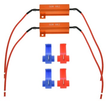 Rezystor Can Bus opornik 50W 8 ohm Filtr przeciwzakłóceniowy LED CANBUS