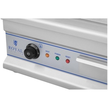 PŁYTA GRILLOWA ELEKTRYCZNA PODWÓJNA GŁADKA STALOWA