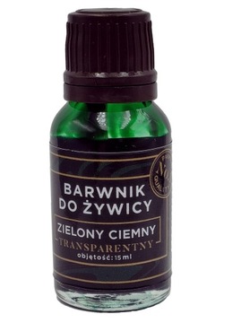 Barwnik ZIELONYCIEMNY15ml Transparentny ROYALRESIN