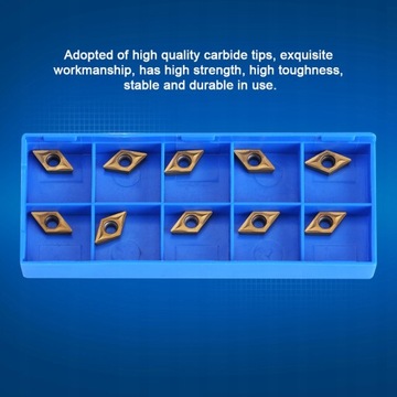 10X PŁYTKI NÓŻ TOKARSKI CNC DCMT070204 US735 DCMT51.51PŁYTKI PŁYTKA WIDIOWA