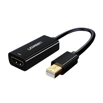 UGREEN ADAPTER MINI DISPLAYPORT MĘSKI DO HDMI ŻEŃSKI FHD 1080P PRZEJŚCIÓWKA