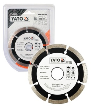 TARCZA DIAMENTOWA CIĘCIA DO BETONU 115MM YT-6002