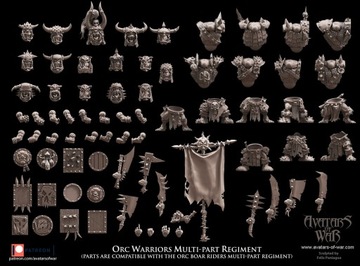 Orc Warriors - Multi-part 1x