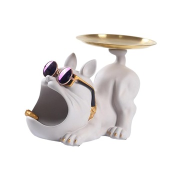 Taca na biurko dla psa Statua Taca na klucze