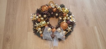 ВЕНОК КРЕМОВЫЙ на стол или дверь, 30 см