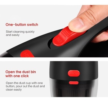 1 шт. мощный ручной беспроводной автомобильный пылесос с зарядкой через USB, беспроводная связь
