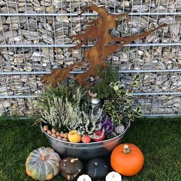 Садовое украшение Babajaga Corten Rust