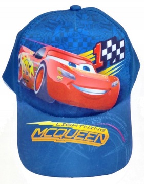 CZAPKA Z DASZKIEM dla dzieci Bejsbolówka Auta Cars Lightning Zygzak McQueen