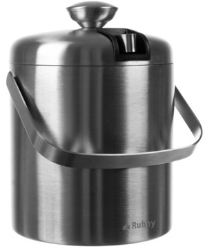 Ведро, термоконтейнер для льда, шампанского, вина, бутылка + ложка и щипцы.