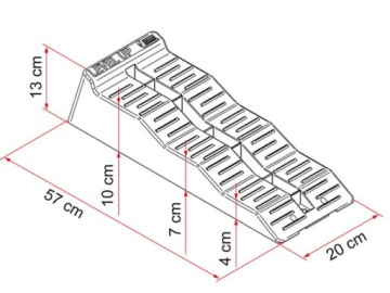 Приводные клинья LEVEL UP, 2 шт. для Fiamma 5T с крышкой Магазин TurismusPL