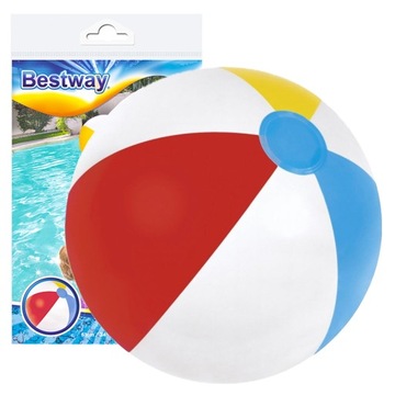 BESTWAY 31022 НАДУВНОЙ ПЛЯЖНЫЙ МЯЧ, РАЗНОЦВЕТНЫЙ, БОЛЬШОЙ, 61 СМ XXXL