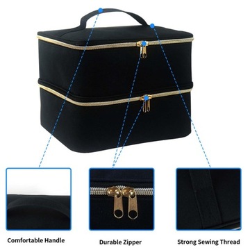 Сумка для переноски лака для ногтей, большая вместимость, 30 ячеек по 15 мл 0