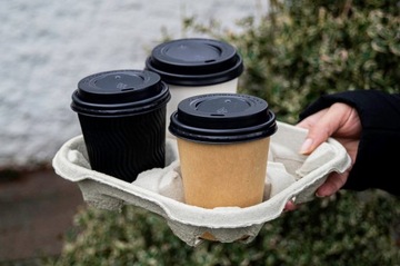 KUBKI PAPIEROWE 400ML DO KAWY+WIECZKA FI90 100SZT