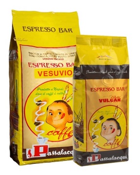 Kawa ziarnista PASSALACQUA VESUVIO 1 kg + 0,5 kg kawy Gold Vulcan GRATIS