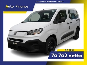 Fiat Doblo V Van Standard Facelifting 1.2 PureTech 110KM 2025 Fiat Doblo Kombi L1 1.2 110 MT6 RP.2025
