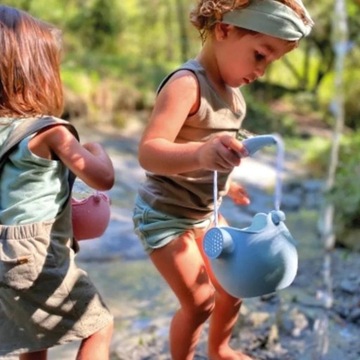 Силиконовое ведро для лейки - мятное