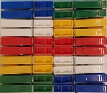 KLAMERKI SPINACZE DO PRANIA BIELIZNY UBRAŃ 20 SZT ŻABKI PLASTIKOWE KOLOROWE