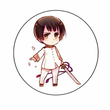 Przypinka Hetalia Japonia prezent dla fana anime 58mm