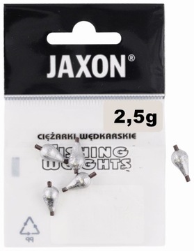 2,5g ŁEZKI OLIWKI Z IGIELITEM CIĘŻARKI JAXON ŁEZKA 5szt