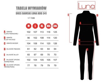 DRES DAMSKI LUNA 341/L ŚLIWKA