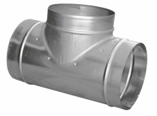 Trójnik T 90 ocynkowany 125 - 80 - 125