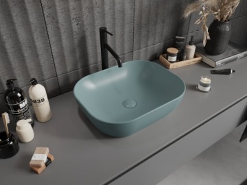 MEXEN ROSA НАСТОЛЬНАЯ РАКОВИНА 50 x 40 СМ СВЕТЛО-ЗЕЛЕНЫЙ МАТОВЫЙ