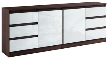 028-050 KOMODA/ZESTAW B2d6s/200cm - WENGE / POŁYSK