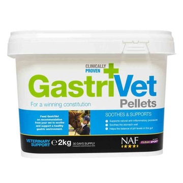 NAF GASTRIVET PELLETS 2kg na wrzody żołądka u koni